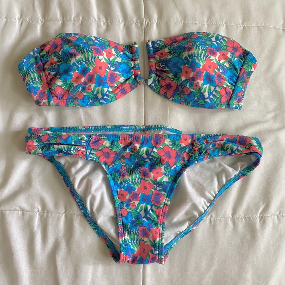 Pacsun Kirra Floral Swimsuit Set
